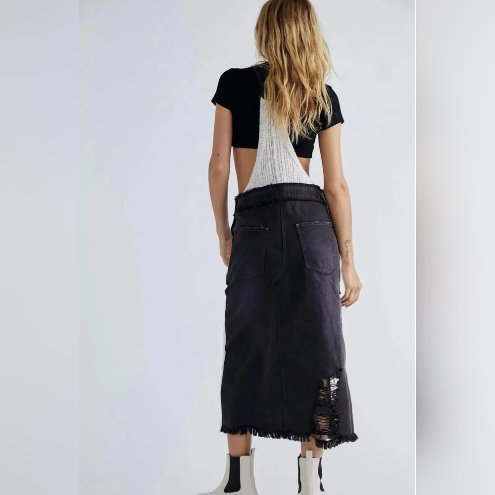 BRAND NWOT FREE PEOPLE WE THE FREE BRIGHTON OVERALL SKIRTALL, LARGE - Picture 3 of 7